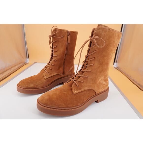 Vince Kegan Brown Suede Leather Chelsea Ankle Boots SZ 11 New $450 Women's - Picture 4 of 10